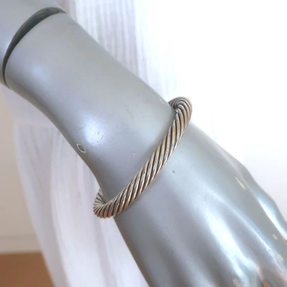 David Yurman Renaissance Cabochon Cuff Bracelet Sterling Silver & 14k Gold - Picture 2 of 5